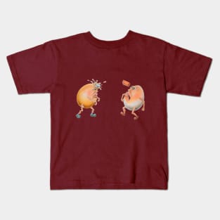 DON'T THROW STONES....Miming Eggs Series Kids T-Shirt